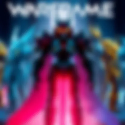 A group of Warframes displayed, each lacking their own protoframes, showcasing different designs and colors.