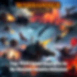 A collection of Warhammer-themed PC game scenes showcasing intense battles and strategies with iconic characters and environments.