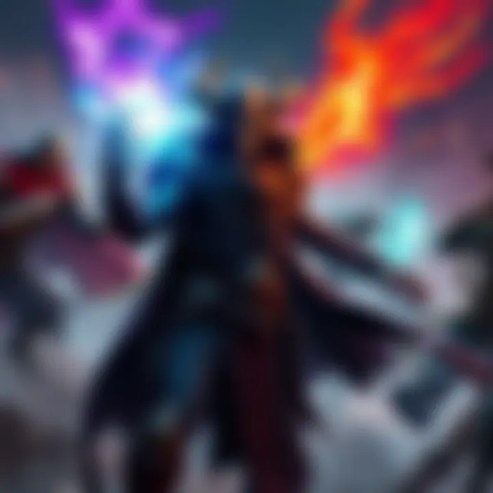 A Warlock character casting a spell while Titans and Hunters engage in battle nearby, illustrating balance issues in the game.