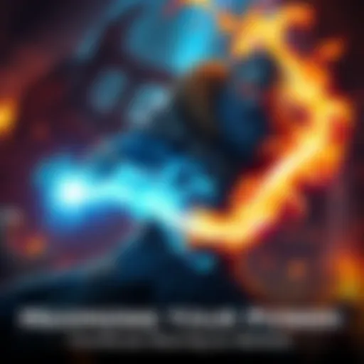 A Warlock character casting a spell in a fantasy setting, surrounded by magical effects and a dark dungeon environment.