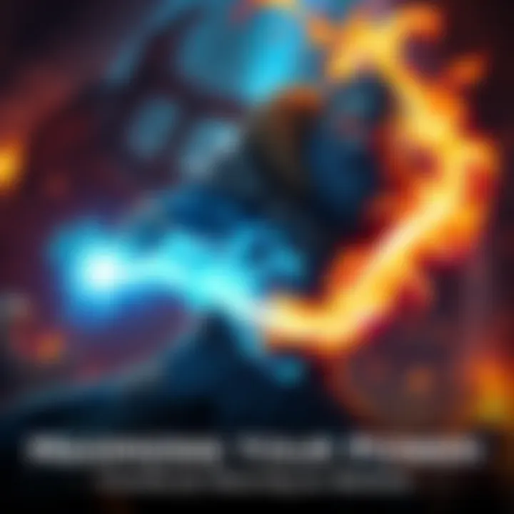 A Warlock character casting a spell in a fantasy setting, surrounded by magical effects and a dark dungeon environment.