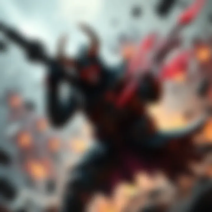 A Warlock character equipped with Thorn and Necrotic Grips, engaged in combat during Avant Garde missions, showcasing powerful abilities in action.