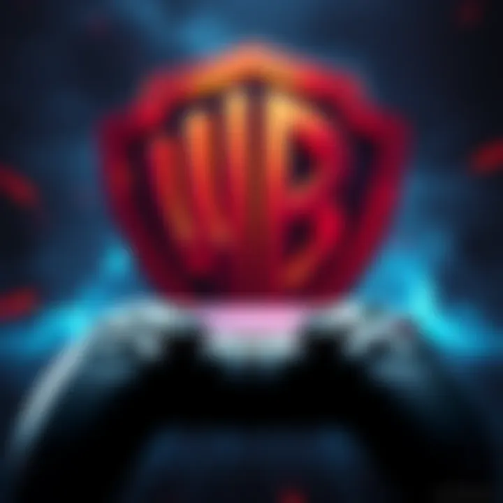 A visual representation of the Warner Bros logo with a gaming controller, symbolizing the patent of the nemesis system and its potential use in games like State of Decay.