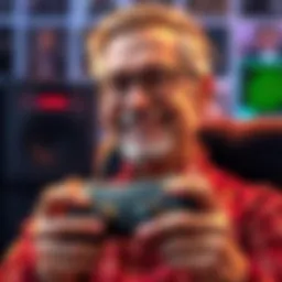 Warren Spector Retires Warren Spector smiling while holding a gaming controller, reflecting on his career in game development