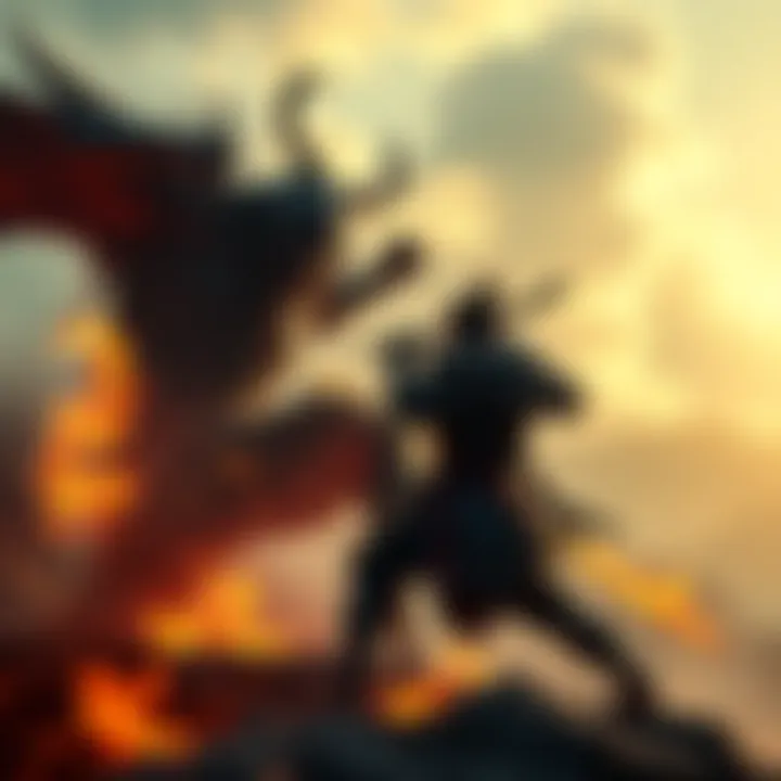 Epic showdown featuring intense combat reminiscent of Sekiro