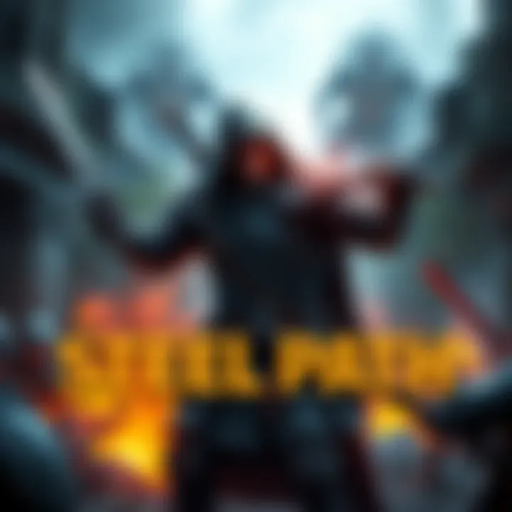 A game character stands ready with weapons drawn, focused on facing tough enemies in the Steel Path mode.