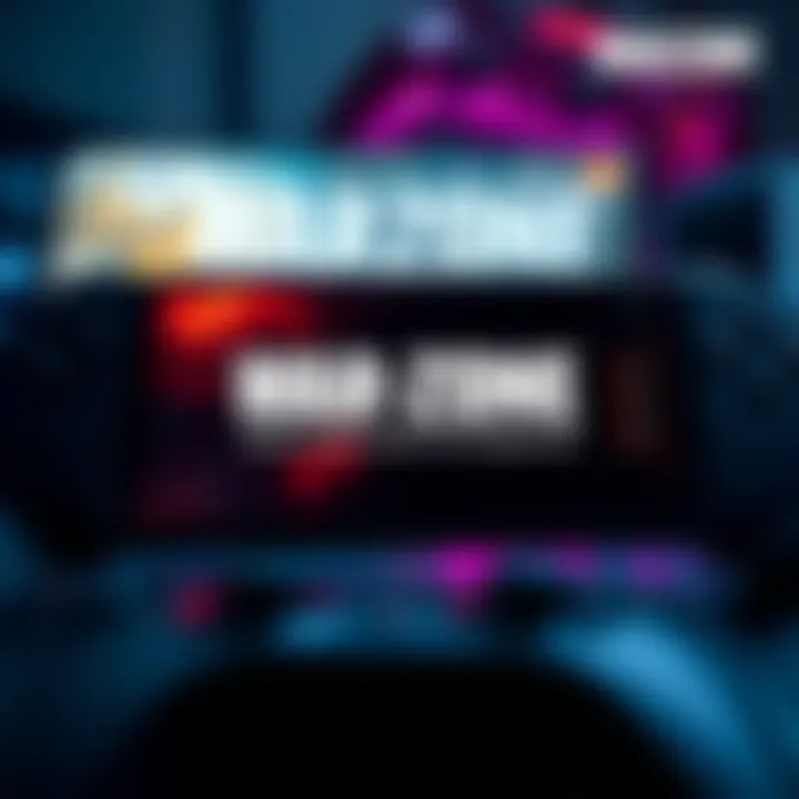 A screenshot showing the Warzone Mobile game shut down message with a background of a gaming console and phone.