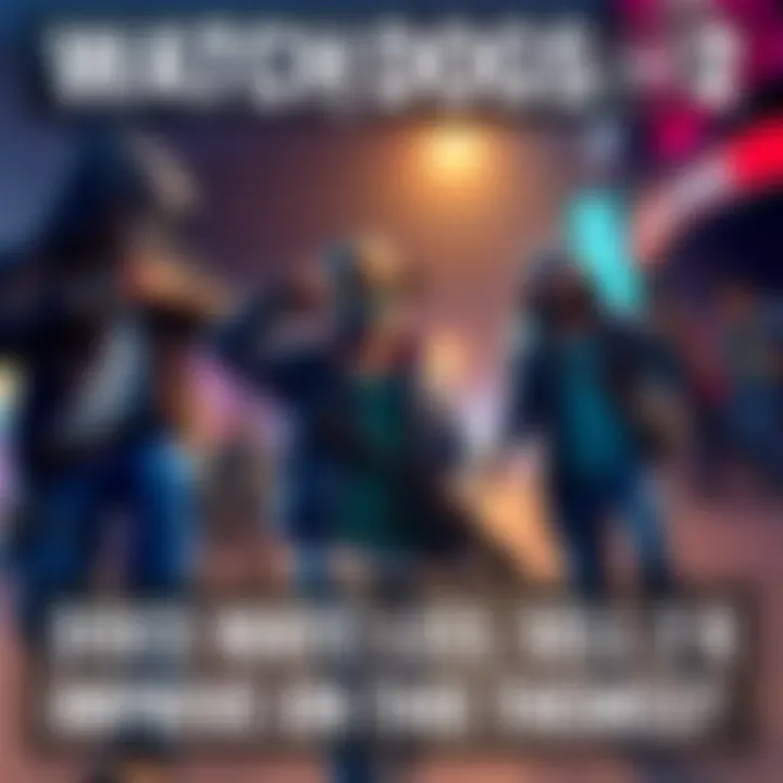 Watch Dogs 2 Characters in Action Characters from Watch Dogs 2 engaging in a playful heist scene, showcasing the game's lighter tone.