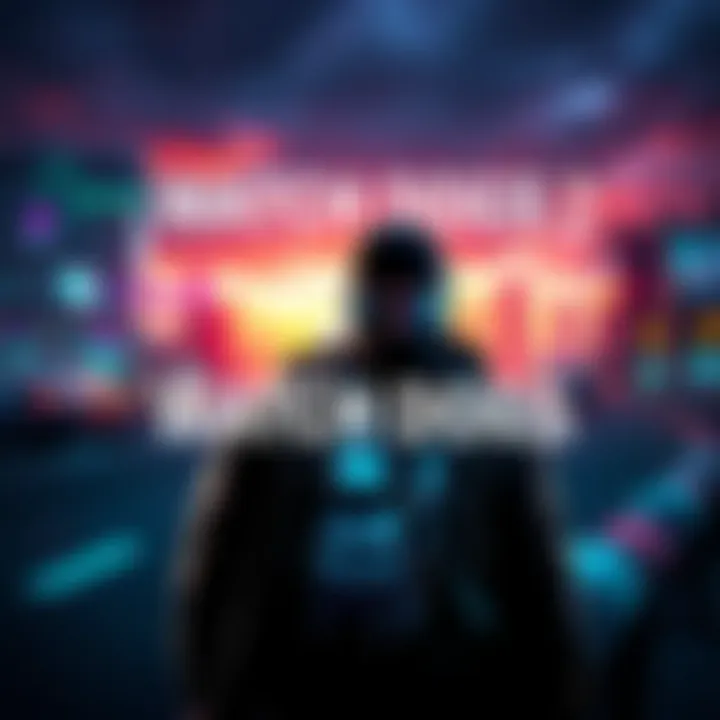 Cover art featuring a hacker character in urban setting, showcasing city skyline and digital elements.