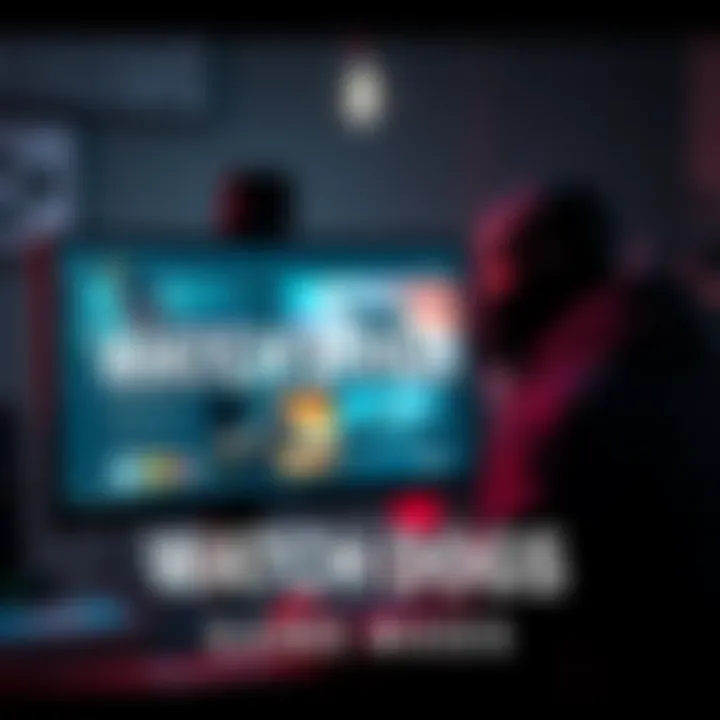 A gamer customizing Watch Dogs mods on a computer screen, showcasing enhanced graphics and gameplay features