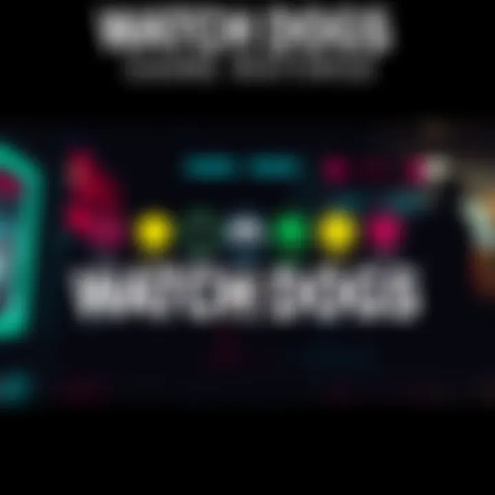 Graphic showing ratings for Watch Dogs games on a scale from 1 to 10, featuring symbols for story, gameplay, and graphics