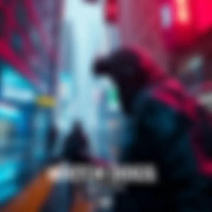 A character from Watch Dogs Legion exploring an urban setting, showing elements of action and technology.