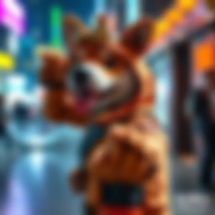 A cosplayer dressed in a detailed Watchdog costume poses for a photo, excited about Halloween.