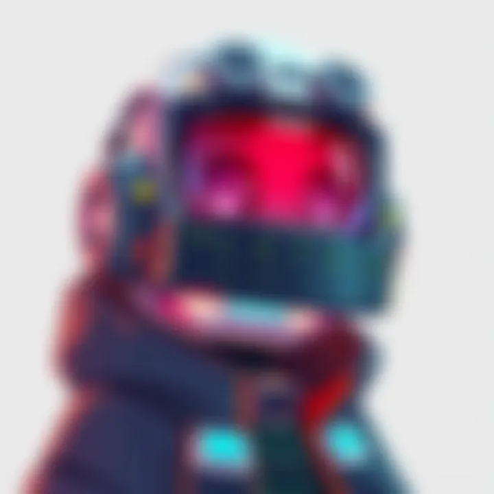 A digital illustration of a character named Wattson, featuring a futuristic look with gadgets and a curious expression.