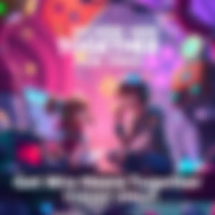 A colorful scene from We Were Here Together showing two characters working together in a cooperative setting, solving challenges and exploring an engaging environment.