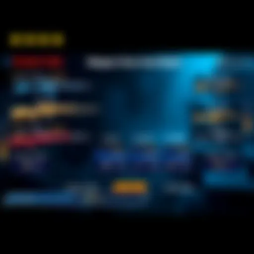 A gaming screen showing various weapon rolls with stats for recoil and value