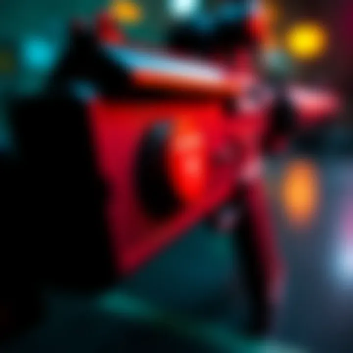 Close-up of a weapon showing persistent notification on its butt.