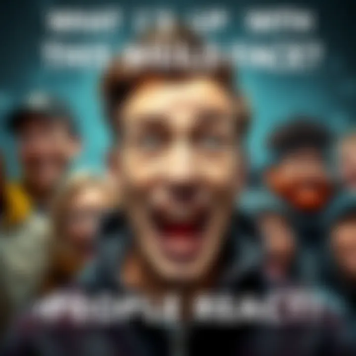 Weird Face Reaction A strange face causing laughter and confusion among people online.