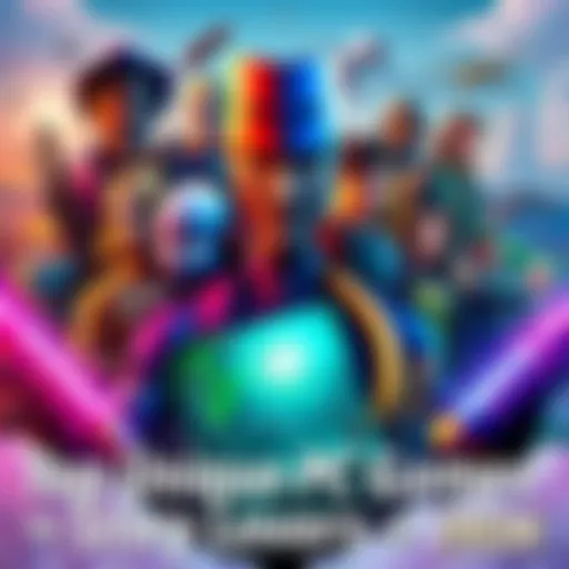 A colorful collage of various quirky PC game characters and scenes showcasing rich storytelling and unique narratives.