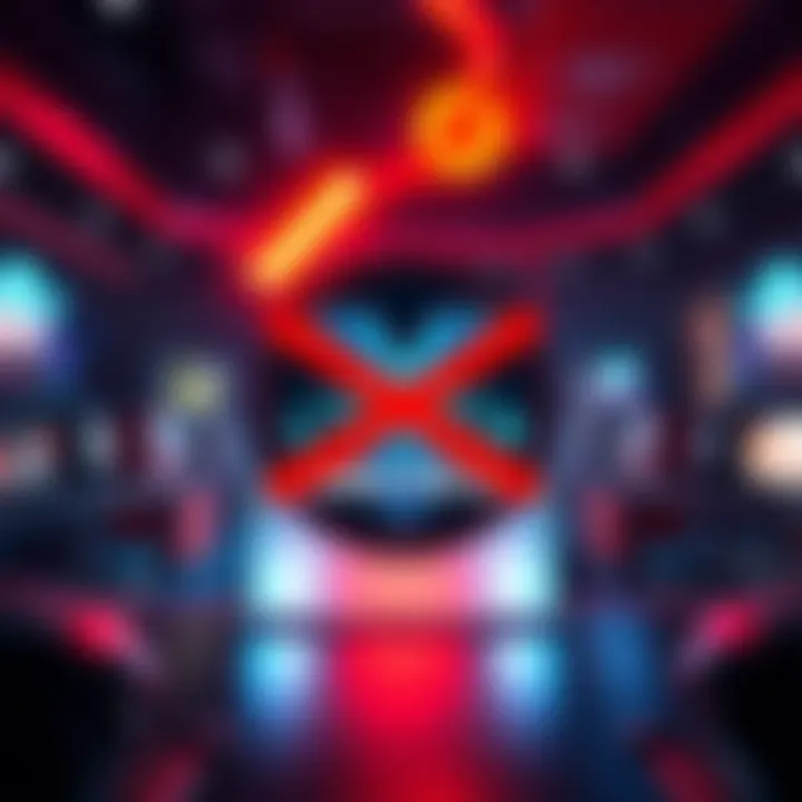 WePlay Studios logo with a crossed-out VTuber Awards emblem, symbolizing the end of their partnership