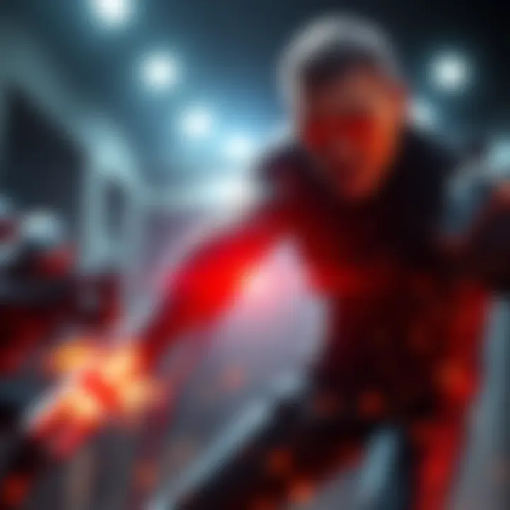 Wesker lunges to grab opponents in a 2v8 match, highlighting player frustrations with his abilities.