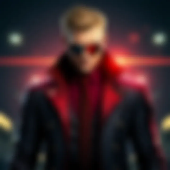 Albert Wesker showcasing his striking outfit that reflects his character traits in Resident Evil 5, emphasizing a commanding presence.