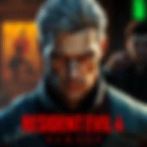 Wesker character from Resident Evil 4 Remake with a serious expression, showcasing his new design and outfit