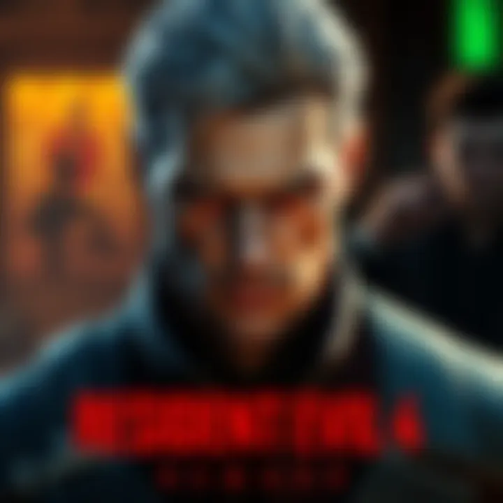 Wesker character from Resident Evil 4 Remake with a serious expression, showcasing his new design and outfit