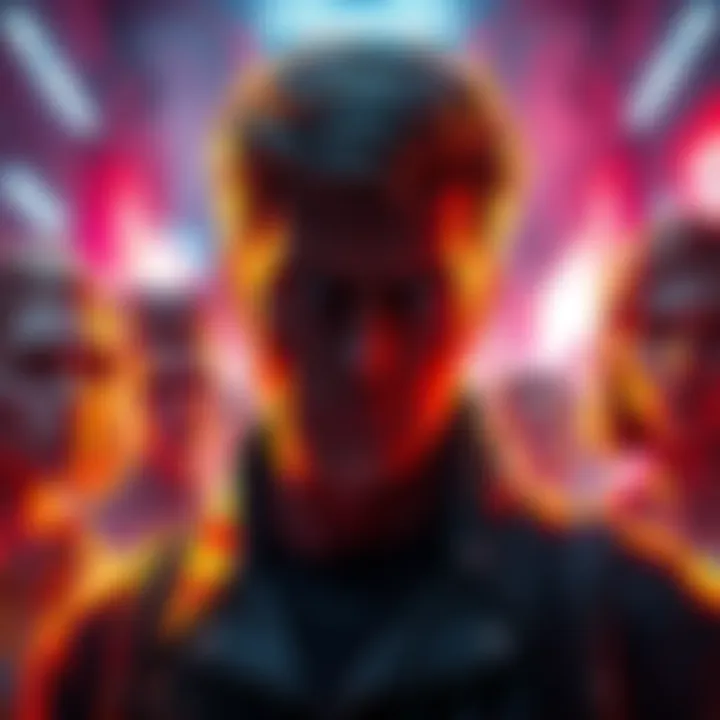 Wesker character looking frustrated with limited dialogue in the Stranger Things series, surrounded by other characters