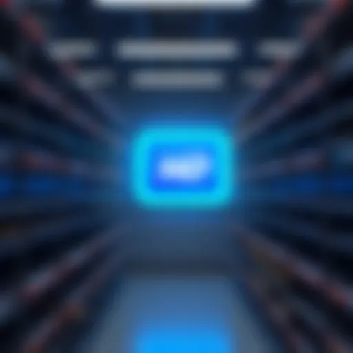 Empty shelves showing sold-out hard drives with a Western Digital logo in the background