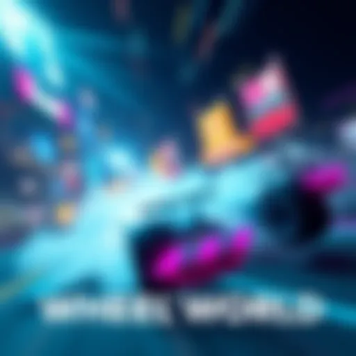 A dynamic scene showing exciting gameplay from the WHEEL WORLD launch trailer, featuring vibrant graphics and innovative gameplay features.
