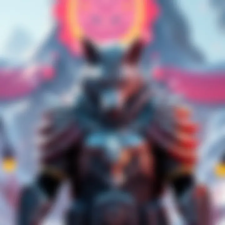 Character wearing the White Wolf set armor in a vibrant game environment