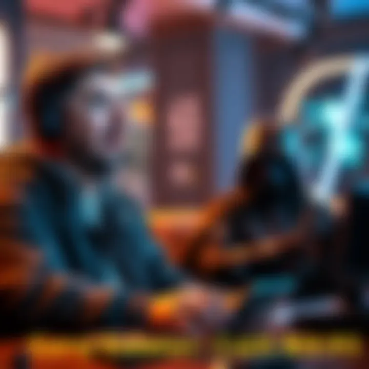 Gary Whitta passionately speaking while sithhunter965 reacts with surprise during the Gamescast