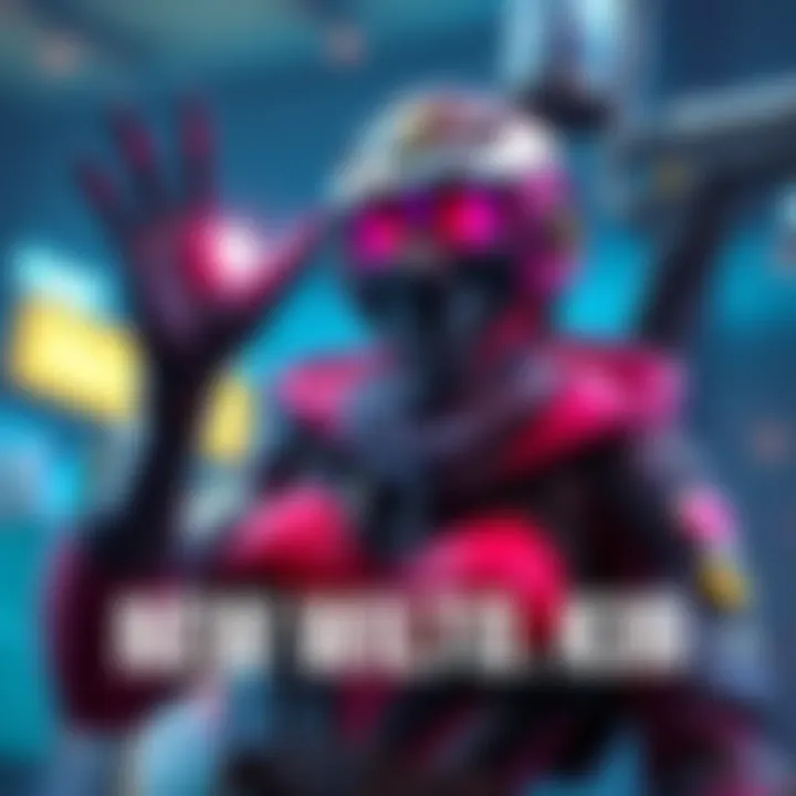 A gamer excitedly showing their new Widow skin with vibrant colors and cool design in a lootbox context.