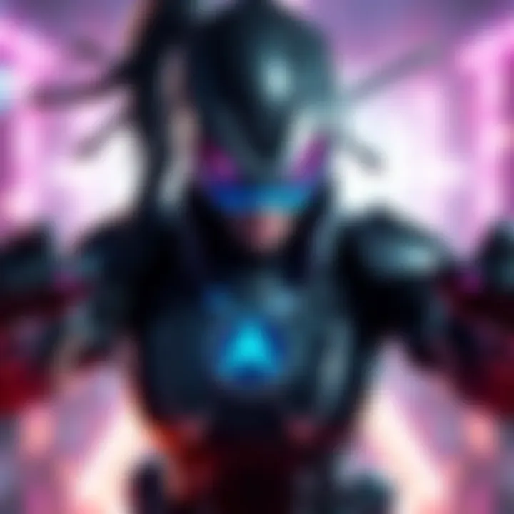 Widowmaker character from Overwatch showcasing her new skin with updated features and abilities
