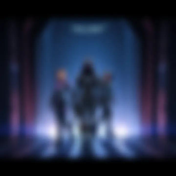 Widowmaker, Reaper, and Sombra stand together, looking determined as they leave a dark Talon headquarters, symbolizing their departure and new beginnings.