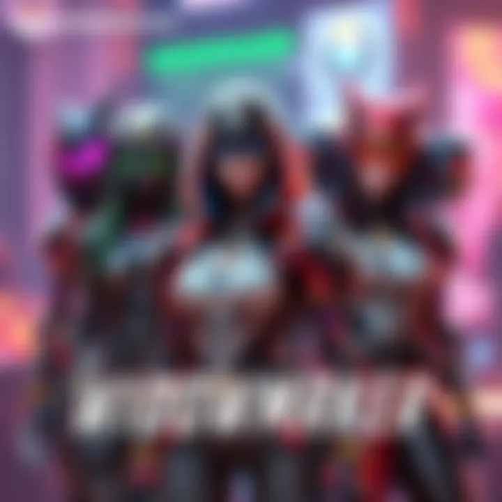 Widowmaker skins showcase A display of various Widowmaker skins from Overwatch, featuring Captain Lacroix and Dryad, highlighting the character in different vibrant outfits.