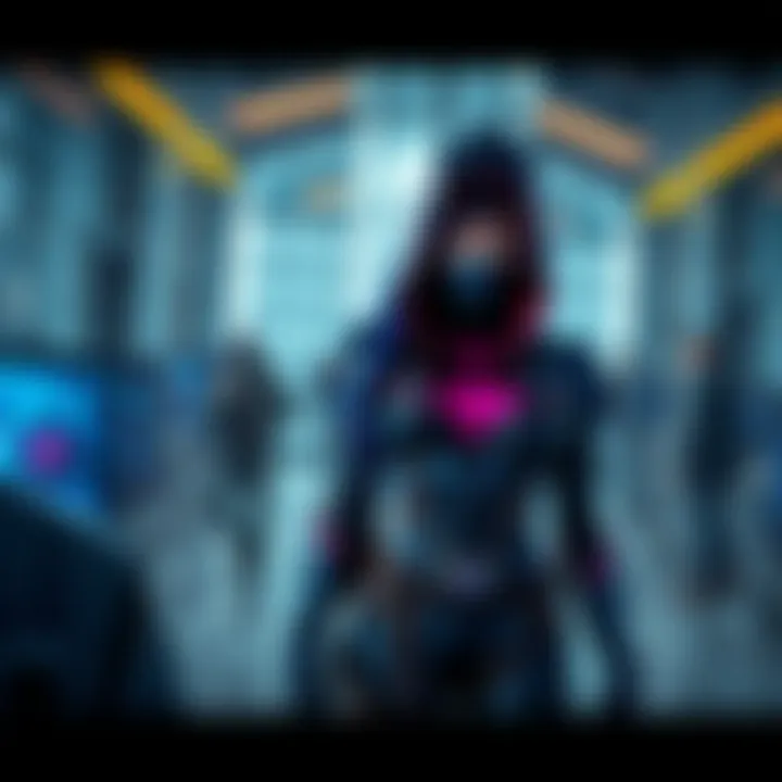 Widowmaker stands confidently in Talon headquarters, showcasing her newfound independence and emotion.