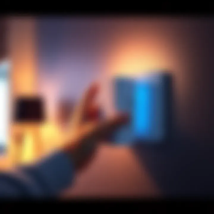 A person adjusting DNS settings on a WiFi range extender for better internet performance