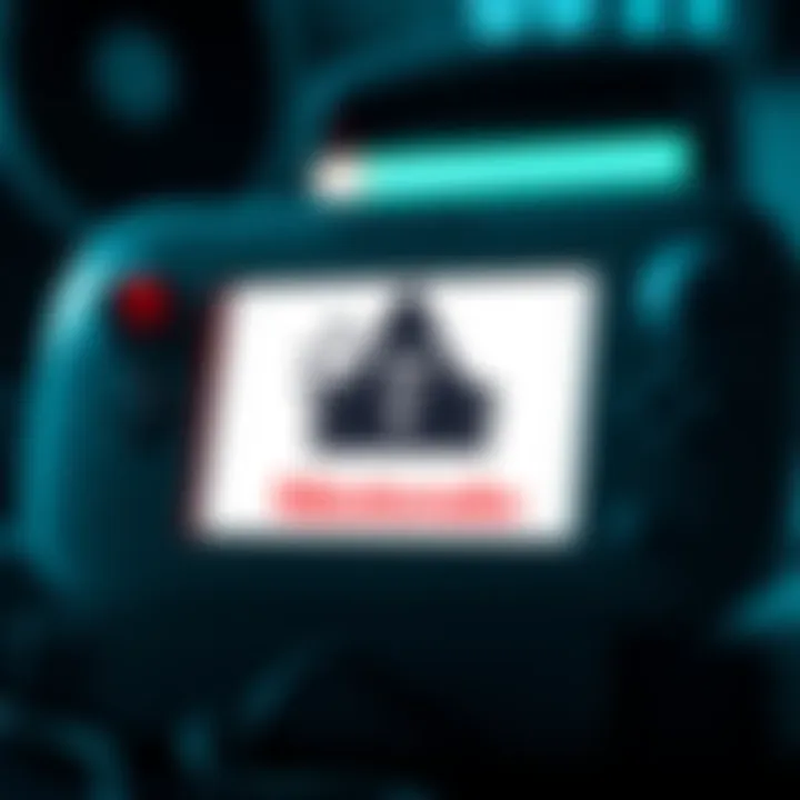 Wii Homebrew Channel Allegations Wii console displaying Homebrew Channel with a warning symbol over Nintendo logo, indicating code theft allegations