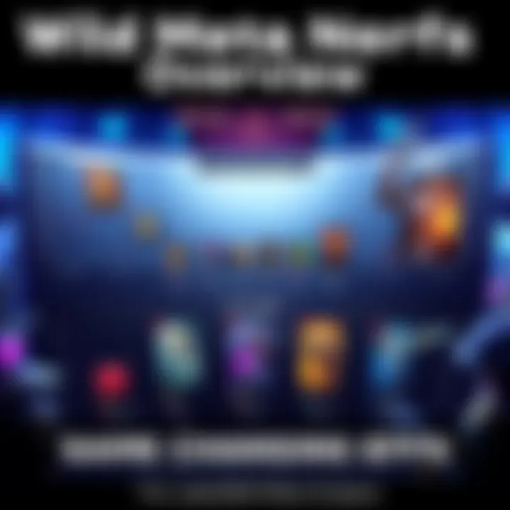 A visual representation of deck changes and class popularity in Wild after recent nerfs, showing charts and card images.