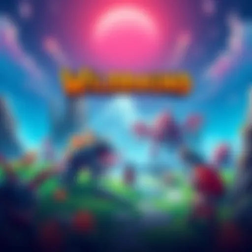 A vibrant landscape from Wildbound featuring various monsters and a character ready to tame them in an open-world environment.