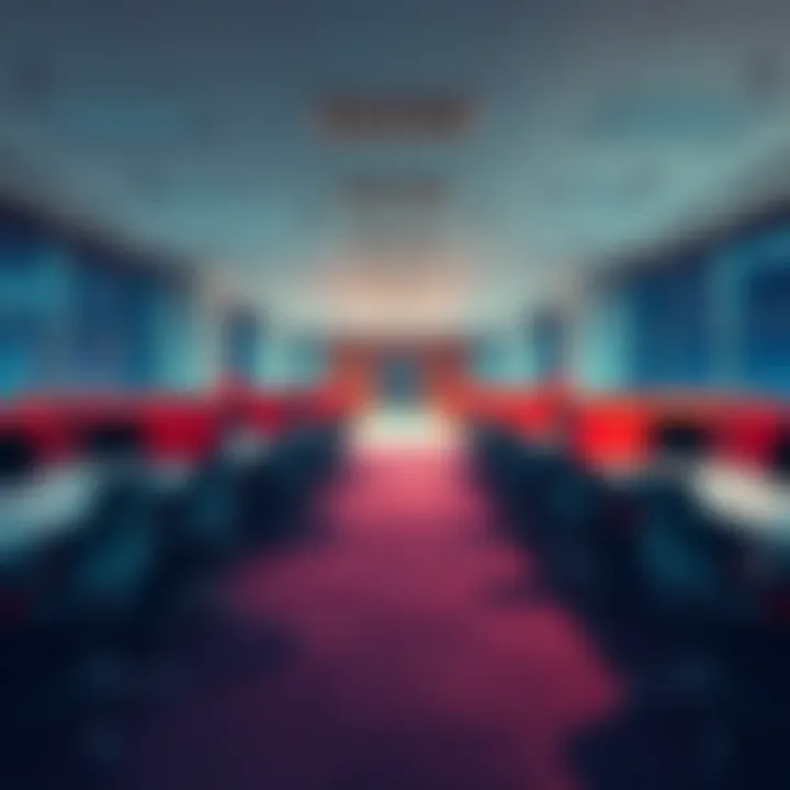 An empty office space at Wildlight with deserted desks and chairs, reflecting layoffs.