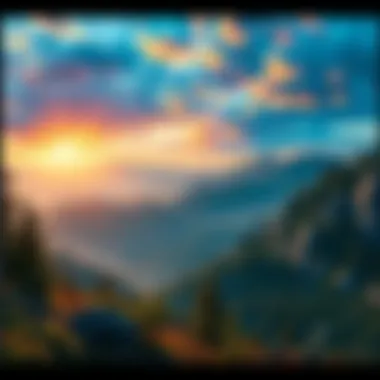 A breathtaking view of a natural landscape in Wilds, showcasing vibrant colors and stunning visuals