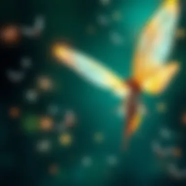 A delicate fairy named Willemina surrounded by shimmering dragonflies, representing new beginnings.