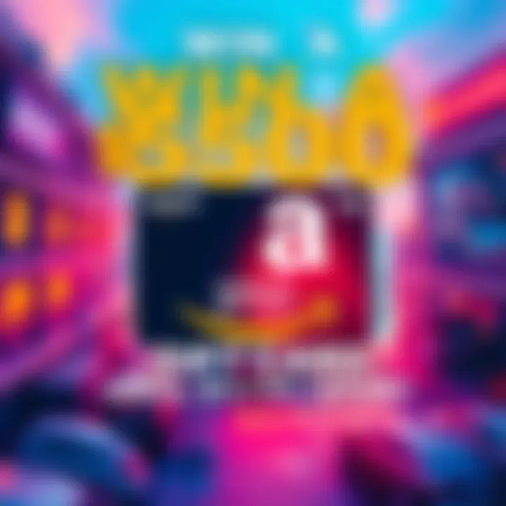 Colorful promotional graphic for a $500 Amazon gift card contest with a global theme