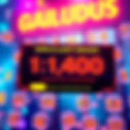 A colorful graphic displaying a lucky draw for a Ludus Steam key, featuring numbers from 1 to 400 and a random number generator announcement.