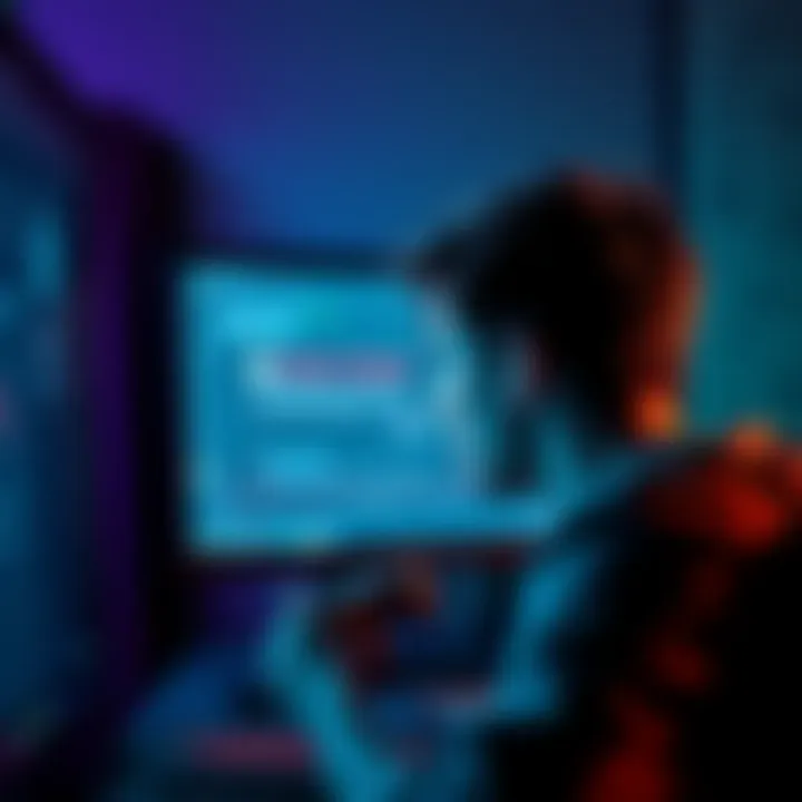 A frustrated gamer staring at a computer screen showing an error message after a Windows update blocking EAC-EOS games.