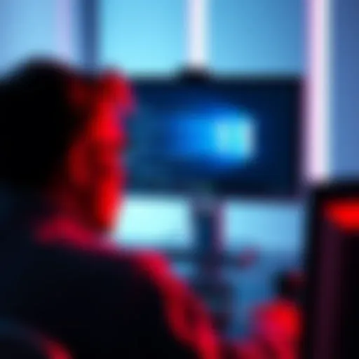 A computer user looking at a screen showing Windows 11 interface, pondering the upgrade due to motherboard issues