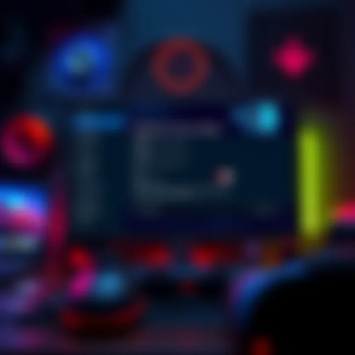 Windows Game Mode Settings A computer screen displaying Windows Game Mode settings with options to enable or disable it, surrounded by gaming gear and accessories.